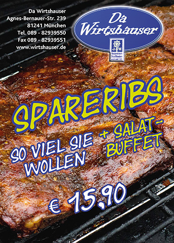 Spareribs 'all you can eat'